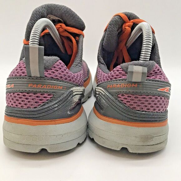 Altra Paradigm 3 Zero Drop Women's 9.5 Running Shoe Orange Purple Gray Sneakers - Picture 4 of 14